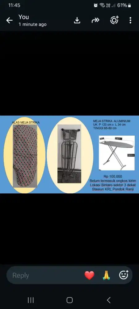 MEJA SETERIKA LIPAT ALUMINIUM