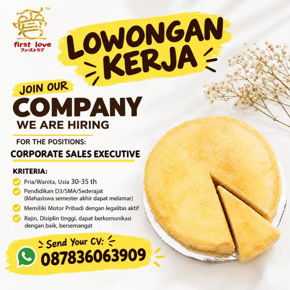 Loker FNB First Love Patisserie