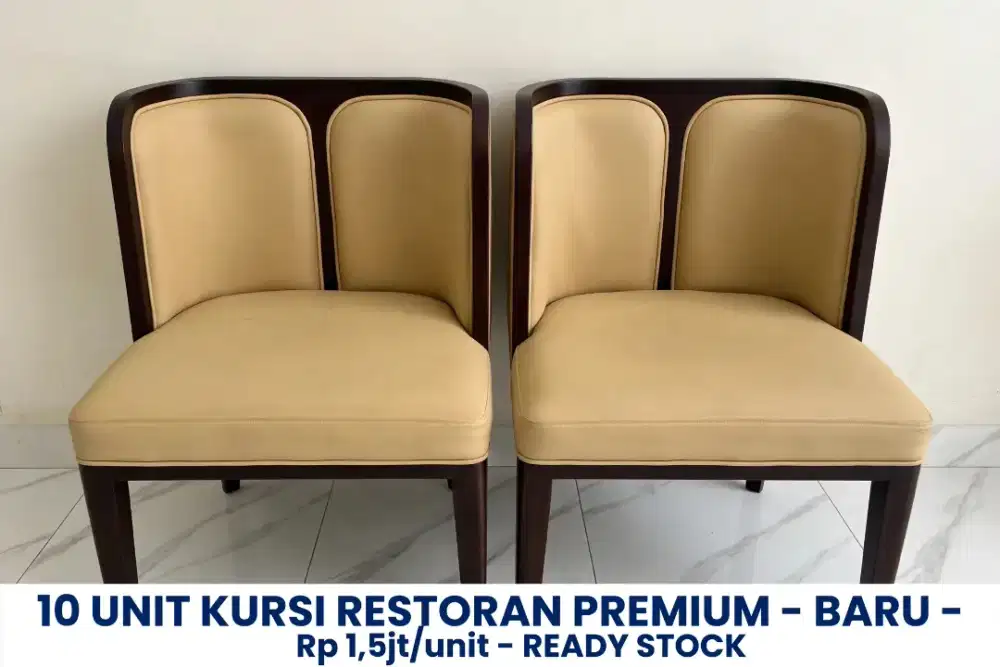10 Item Kursi Restoran Hotel Premium Kayu Solid BARU 1,5jt