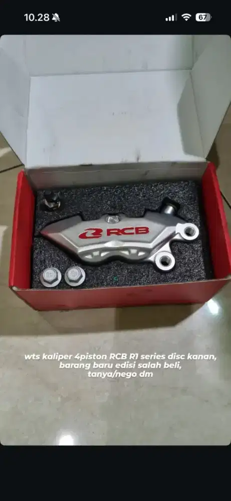 RCB R1 Series disc kanan, kaliper 4 piston