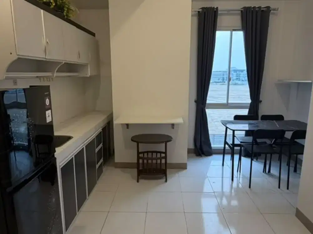 Disewakan Apartemen Tokyo Riverside Pik 2, 40M², 2Br, Hoek, Low Zone, Full Furnished