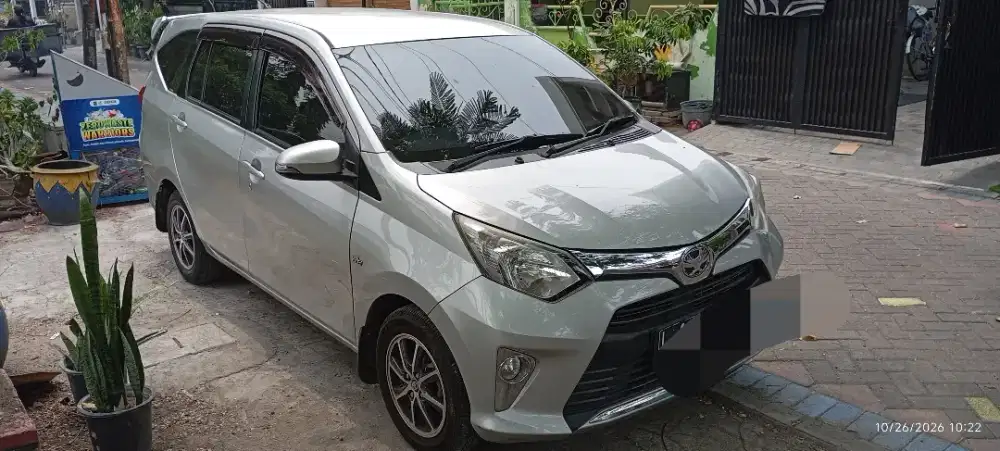 Toyota calya 2018 silver matic km rendah