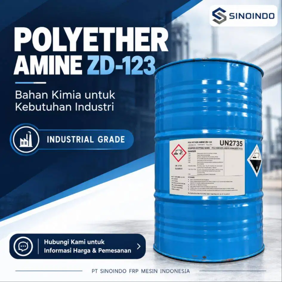 CLEARANCE SALE POLYETHER AMINE ZD-123 195KG harga miring