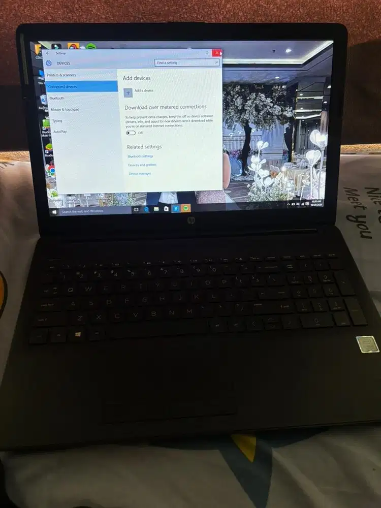 Laptop Core i3 gen 7 ram 8/ ssd 256GB ( ngebut banget) merk Hp 15