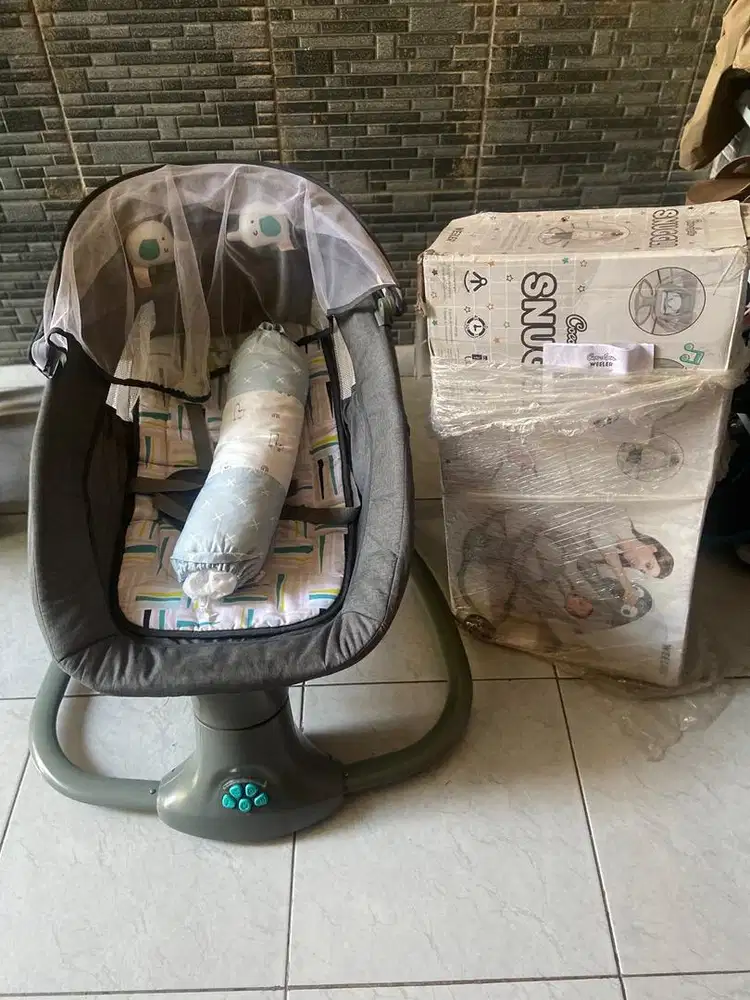 Baby swing bouncer coco latte snuggli mulus terawat