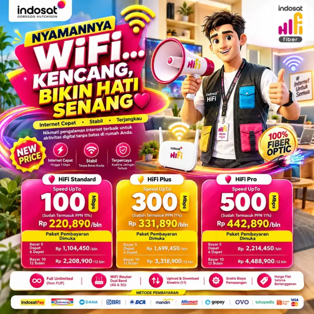 Pemasangan Indosat Hifi