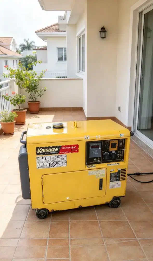 Genset Silent KRISBOW 5kva bahan bakar solar