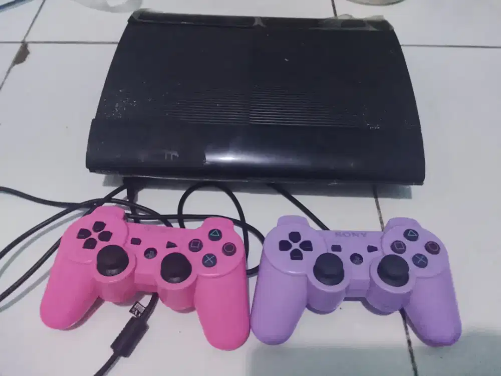 Ps3 super slim hdd 250gb nominus siap begadang bagus game banyak