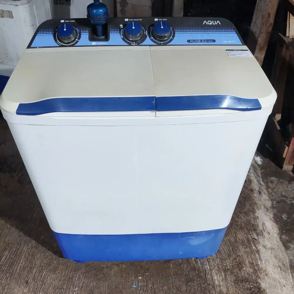 Mesin Cuci Aqua kapasitas 8,8kg Normal semua siap pakai