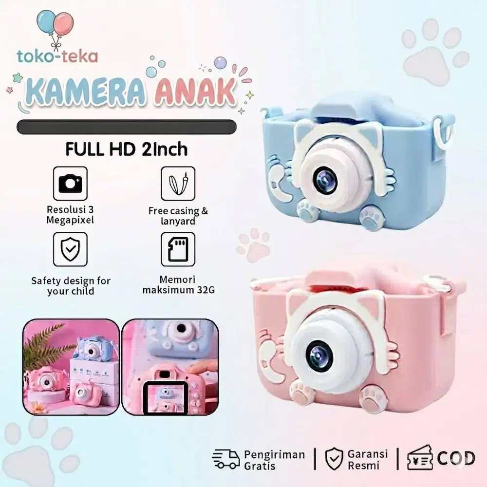 Kamera Anak Mini Digital Layar HD 3 Megapixel Kids Camera Child Toys