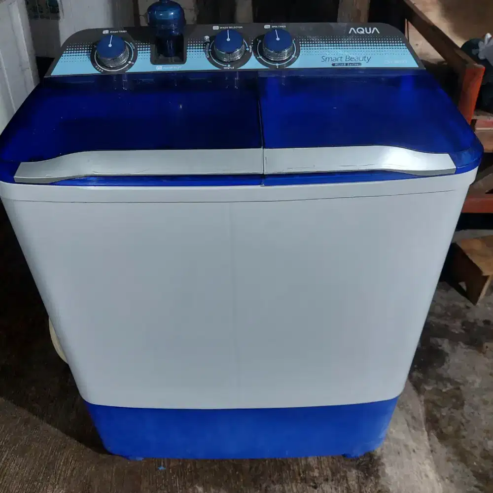 Mesin Cuci Aqua kapasitas 8,8kg Normal semua tinggal langsung pakai
