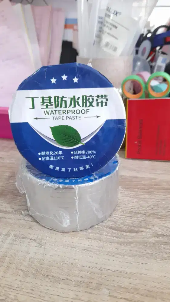 Lakban Anti Bocor Waterproof Aluminium Foil Butyl - Siap Pakai