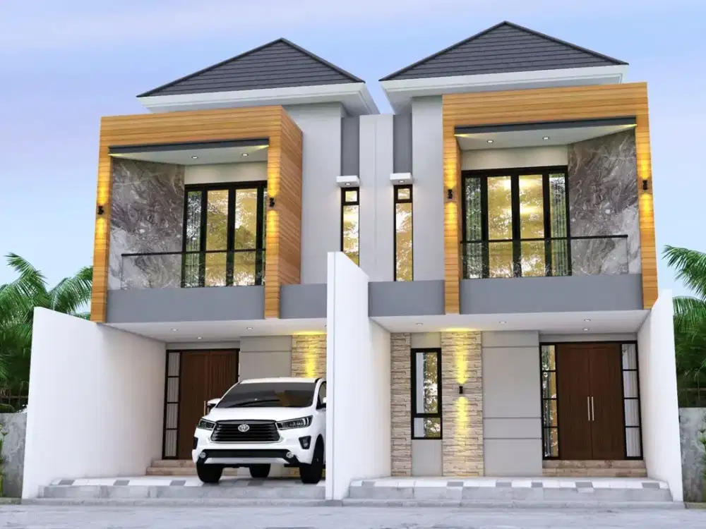 Rumah 2 lantai Baru Minimalis SHM di Kendangsari