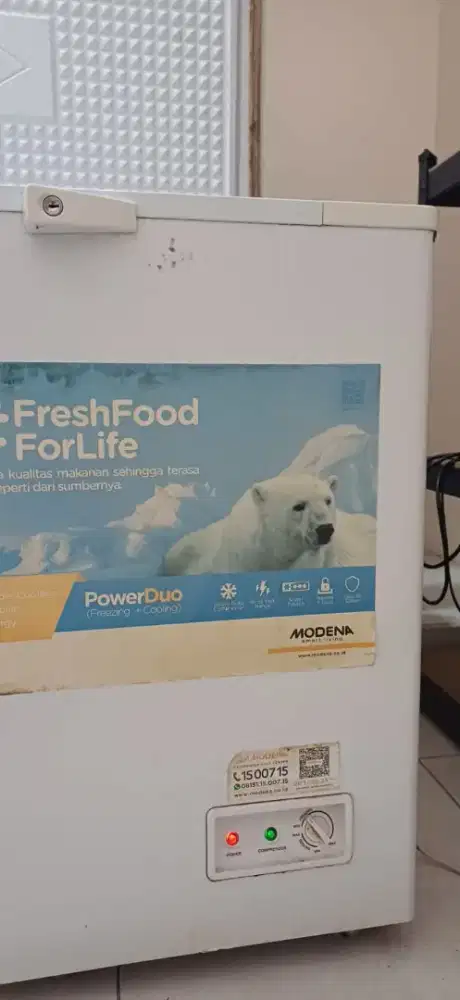 Freezer modena kapasitas 650liter, untuk froozen foot