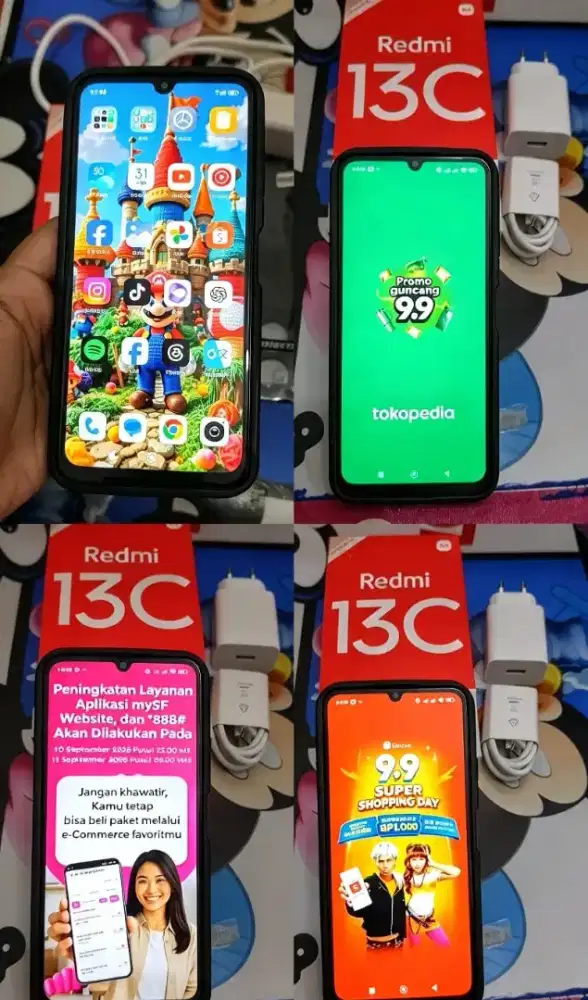 REDMI 13C RAM 6+6/128 GB FULLSET