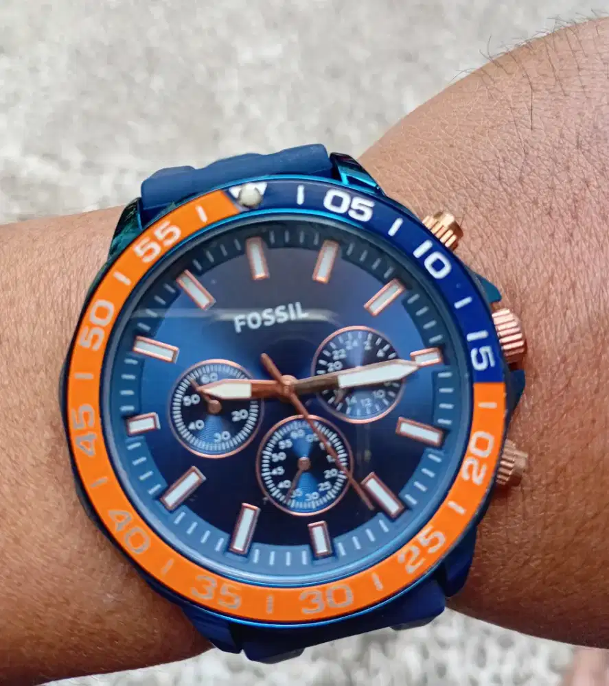 jam fossil chronograph ori