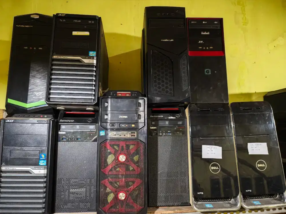 Borongan 9 Unit PC Komputer Office Spek Baca Deskripsi.