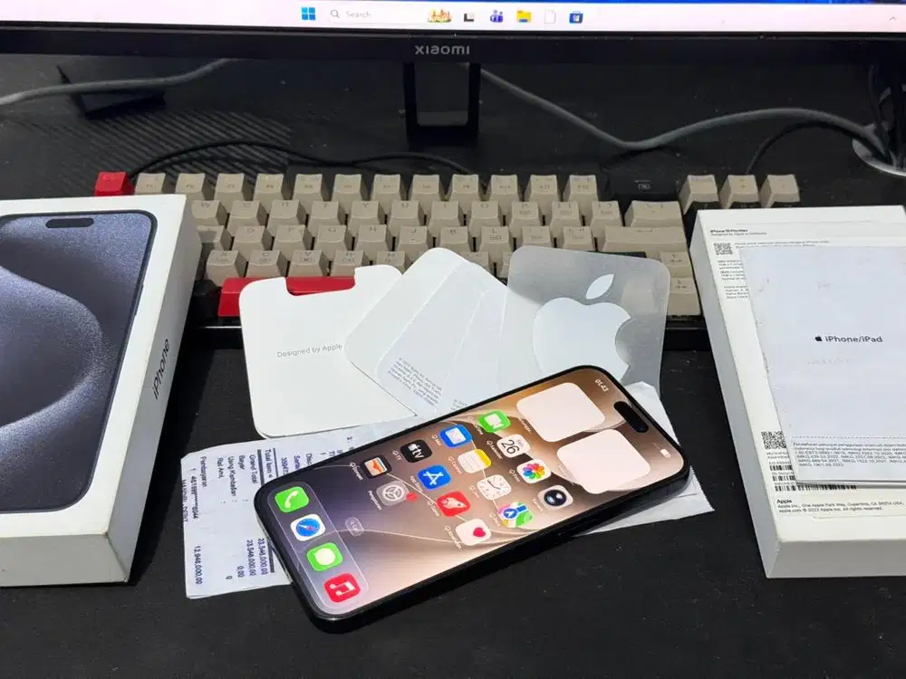 Iphone 15 Pro Max 256 Full Set Original Garansi Resmi Ibox Mulus