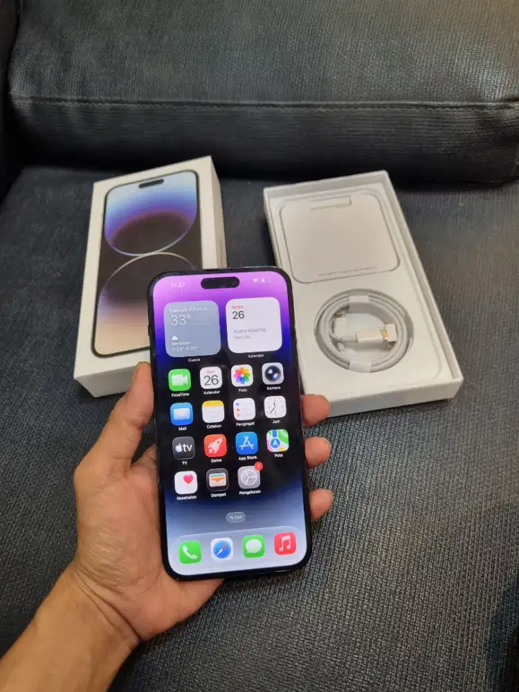 Iphone 14promax 128 ibox garansi inter
