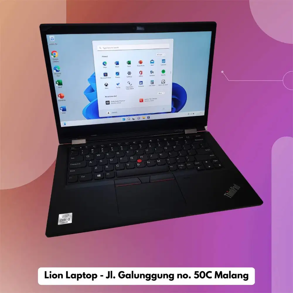 Core i3 Gen 10 Flip 360° Include Stylus Lenovo Thinkpad YOGA L13 [26|1