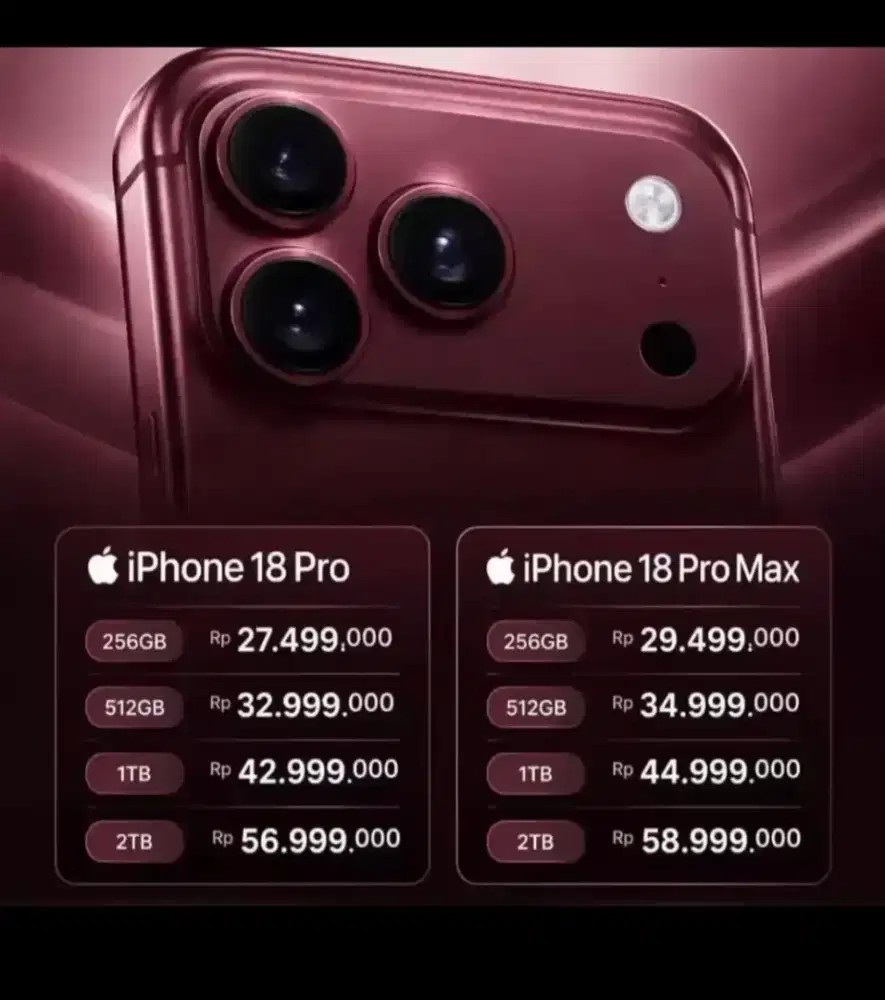 READY STOK IPHONE 18 PROMAX TERBARU, KHUSUS PENGGUNA CICILAN