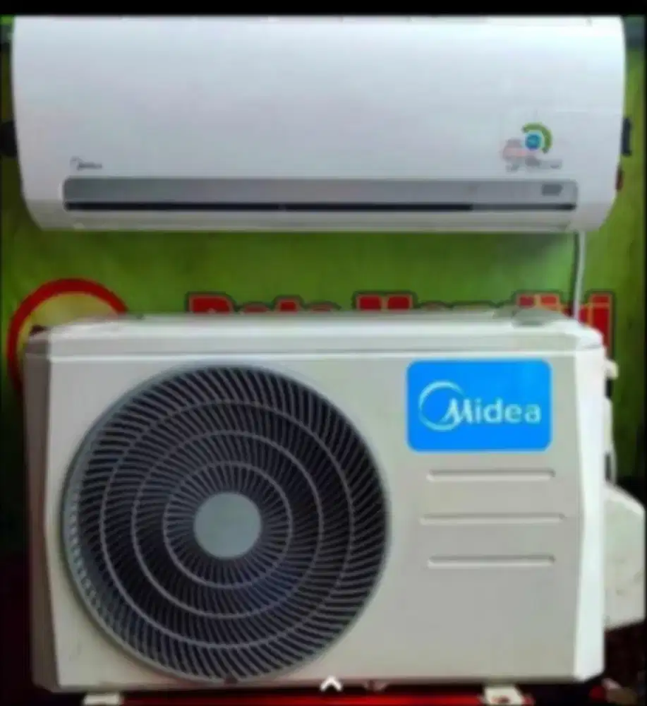Jual ac midea1/2 pk R 32 lowwat 360 watt kondisi 95% ori semua