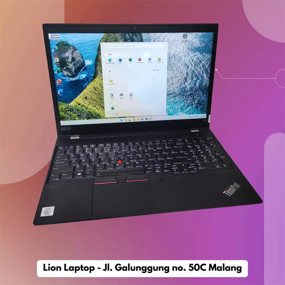 SSD 512GB i7 gen 10 Double VGA Lenovo Thinkpad T15 [26|10]