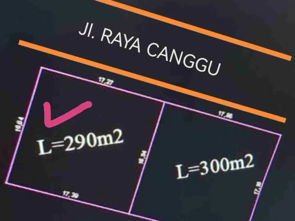 TANAH JALAN UTAMA RAYA CANGGU TIMUR DEKAT GACOAN DAN DEKAT KEROBOKAN COCOK UNTUK SEGALA MACAM USAHA