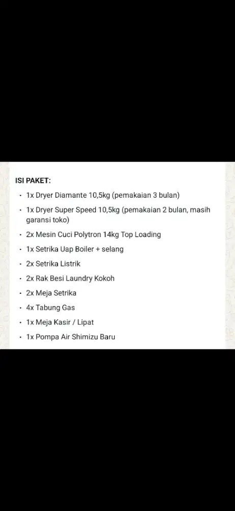 Mesin Laundry bekas murah aja