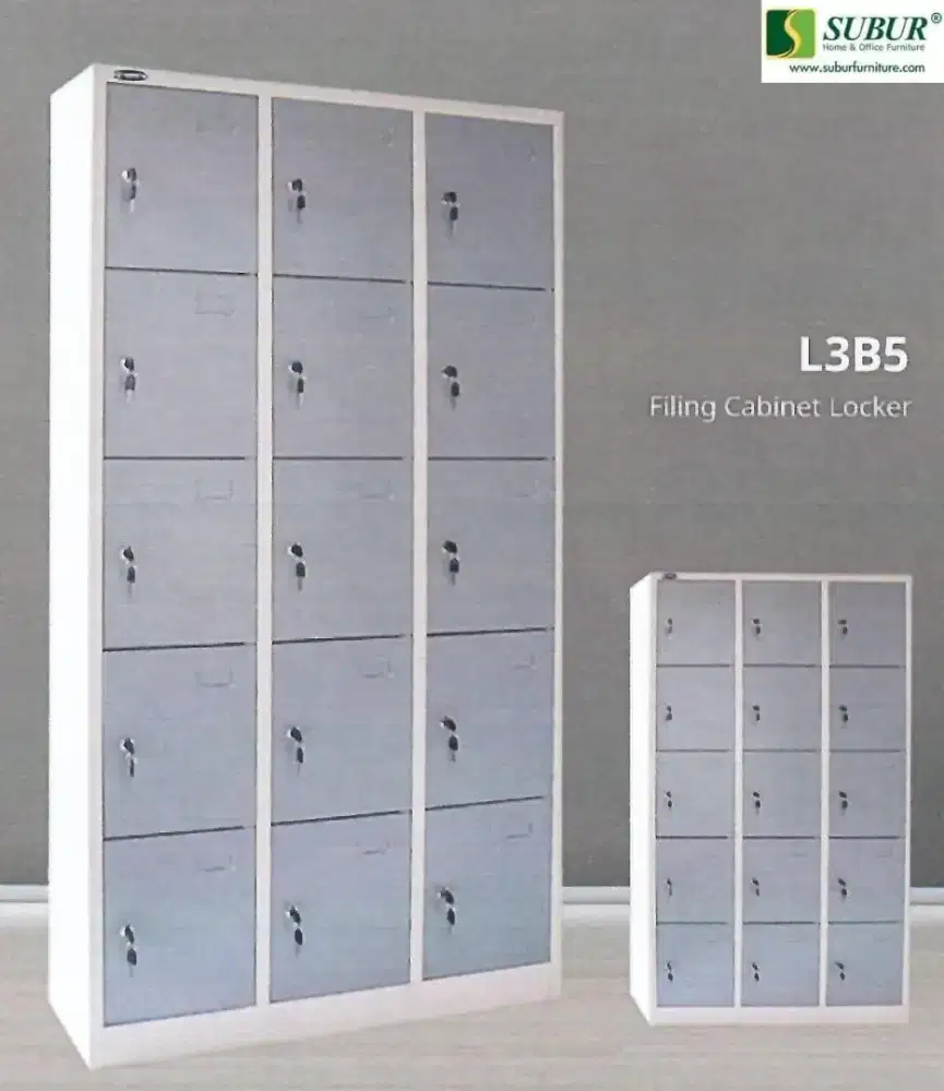 Lemari locker besi 15 pintu