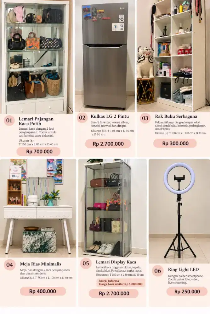 JUAL PERABOT RUMAH & KOST SEKOND MURAH