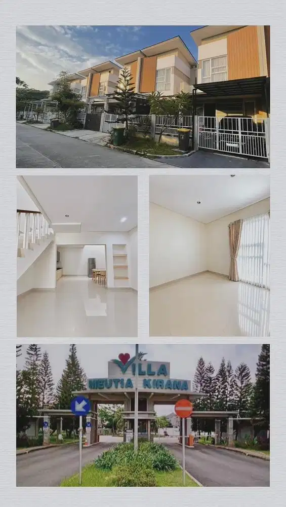 Rumah Second Villa Meutia Kirana dkt Tol, Pakuwon, Summarecon, Galaxy