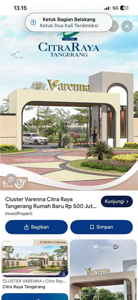 Disewakan Rumah Nyaman di Citra Raya-Cocok untuk keluarga
