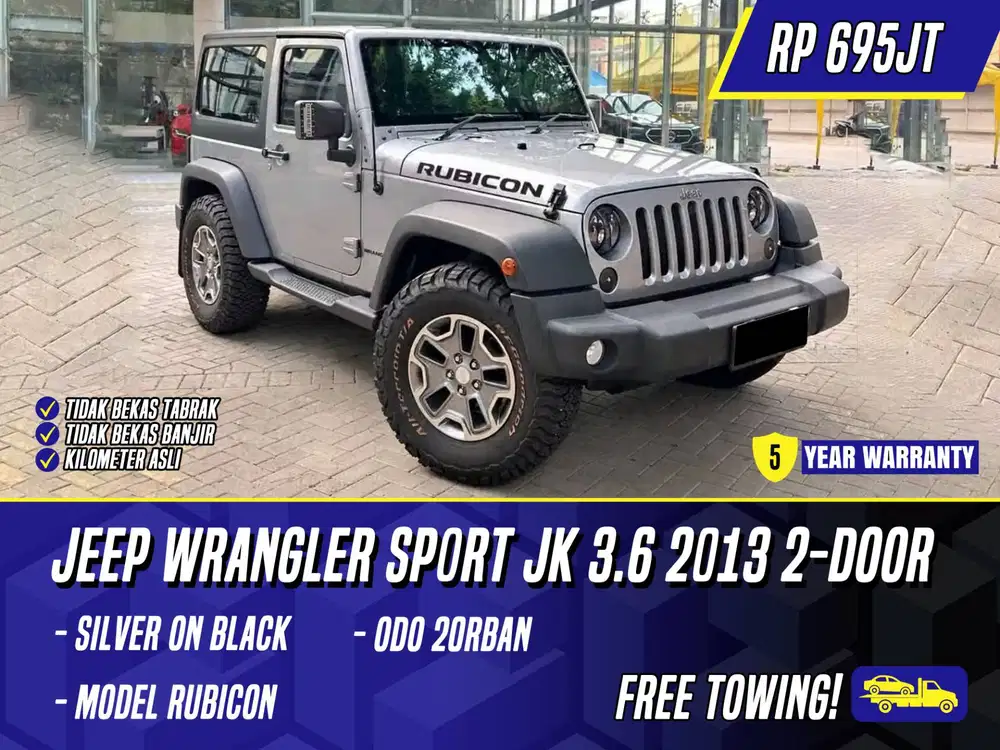Jeep Wrangler Sport JK 3.6 Pentastar 2013 2 Door ( Model Rubicon )
