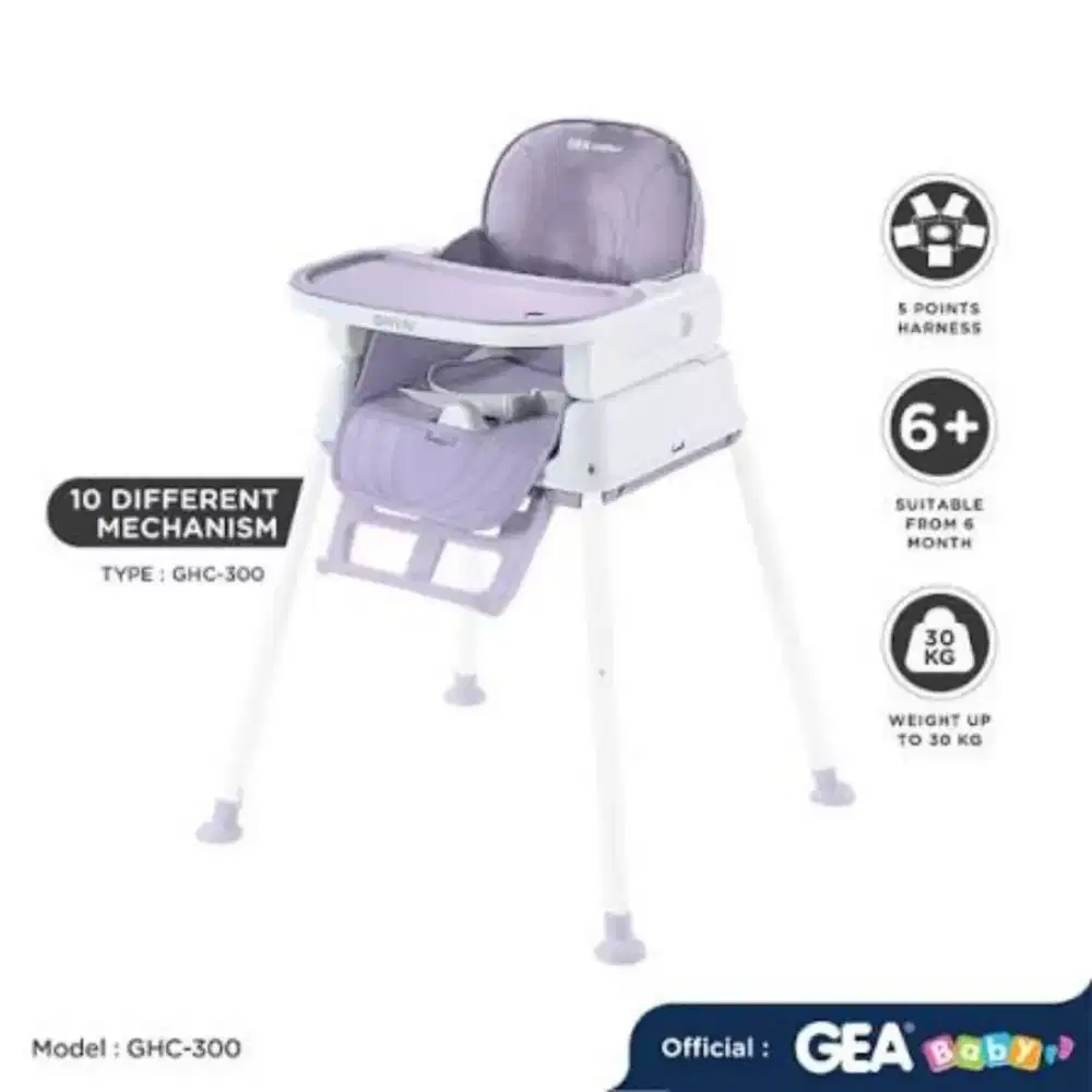 Baby Chair GEA Baby ORYN Ungu – Baru Belum Dipakai, Salah Beli