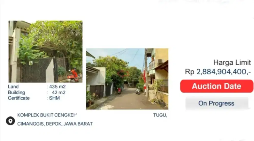 Dijual Rumah 2 Lantai Bukit Cengkeh Cimanggis Depok