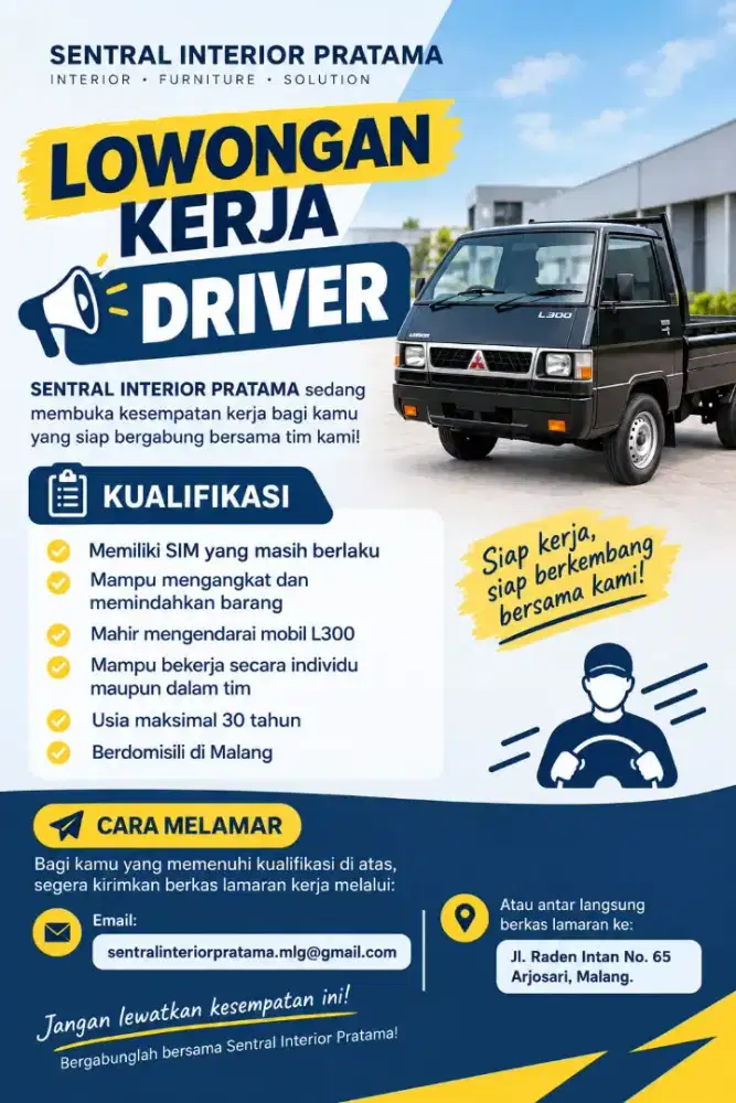 Loker driver area malang