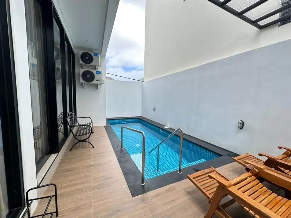 Brand New Modern Tropical Villa For Rent In Nusa Dua, Badung