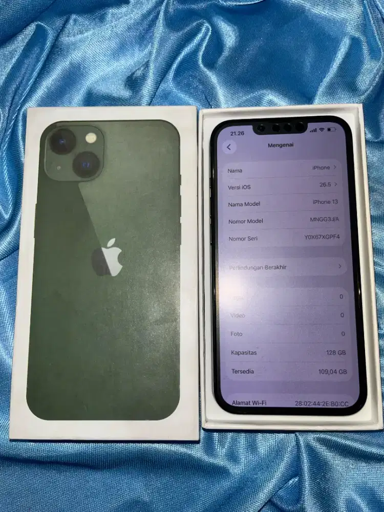 IPHONE 13 GREEN 128GB BH100% NO MINUS