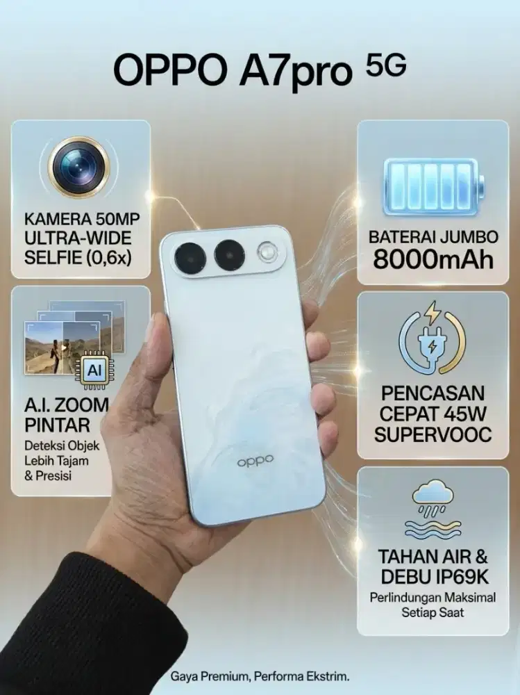 OPPO A7 PRO 5G BISA COD
