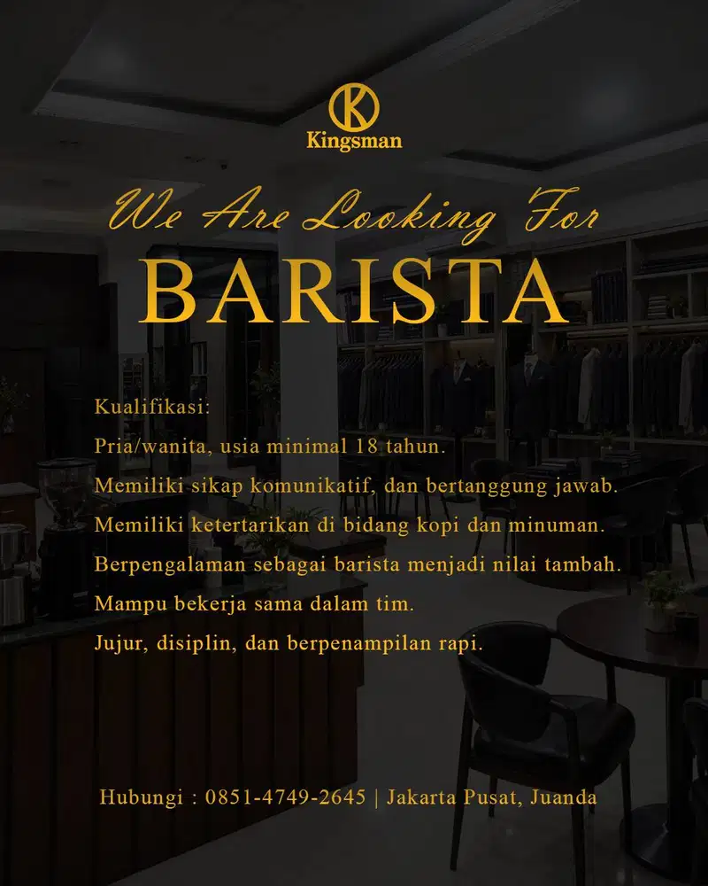 BARISTA JAKARTA PUSAT