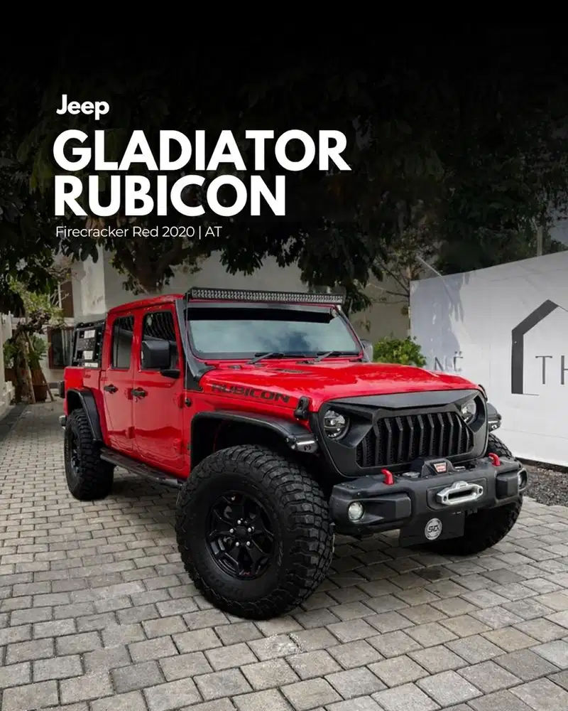 DP 555 JT! JEEP RUBICON GLADIATOR 4X4 2020 AT RED FIRECRACKER