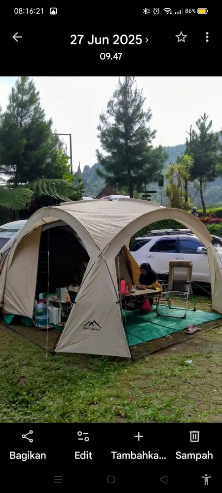 Tukar cuan tenda dom msh baguss