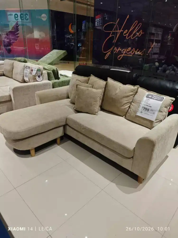 SOFA L BAHAN FABRIC DARI SELMA