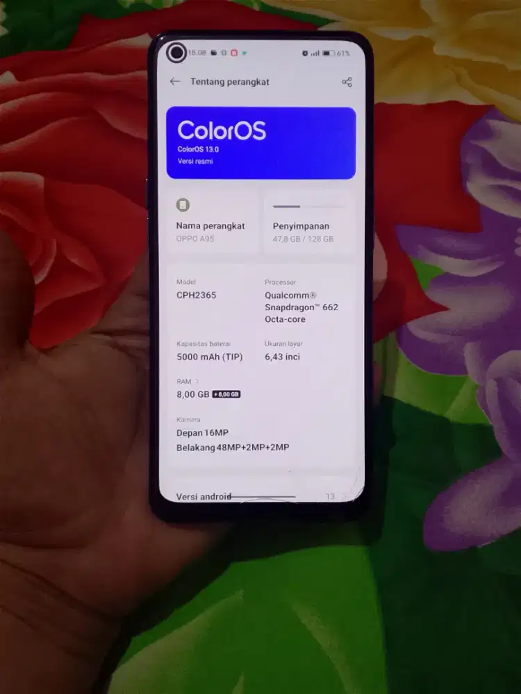Oppo a95 8+8/128