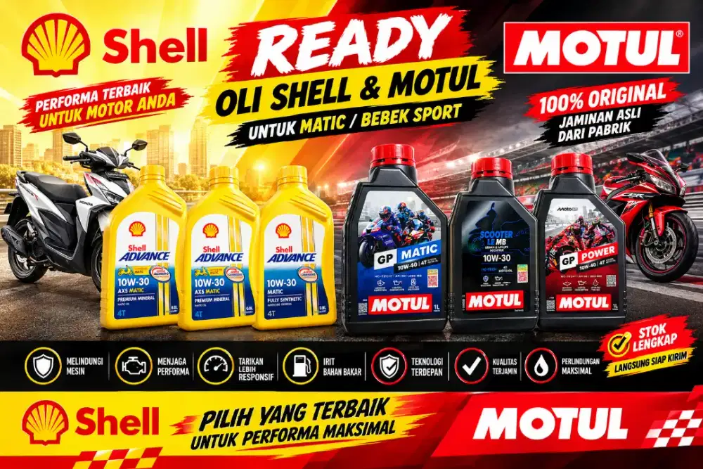 OLI SHELL & MOTUL 100% ORIGINAL
