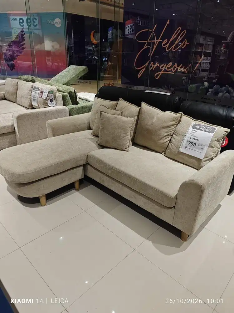 JUAL CEPAT SOFA L POCKET SPRING