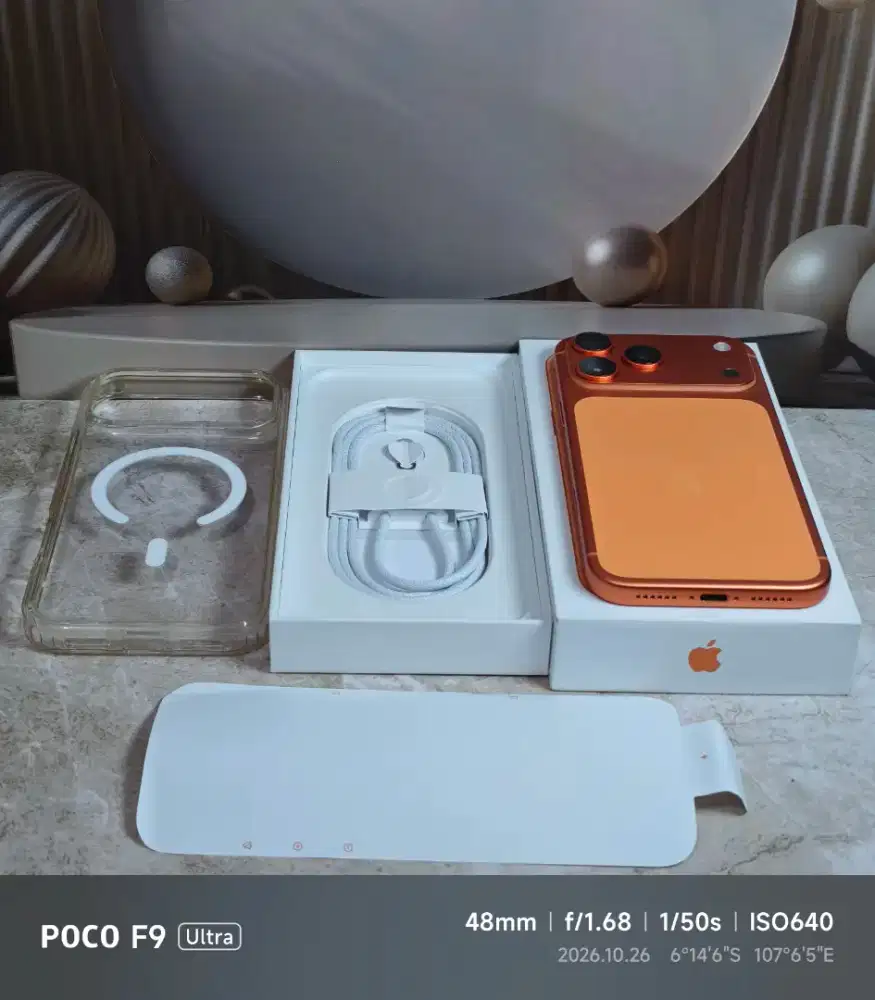 Iphone 17 pro max 256gb cosmic orange garansi ibox agustus 2027