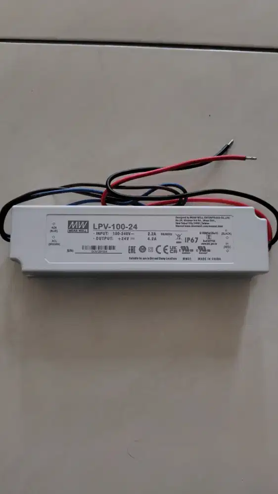 Power Supply, Maen Well LPV 100 - 24