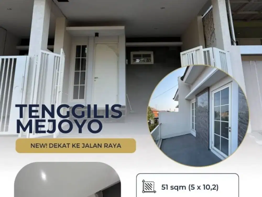 Dijual rumah baru tenggilis mejoyo selatan